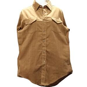 MEN'S CLEAR CREEK BUTTON DOWN CORDUROY SHIRT SIZE LARGE 16/16.5